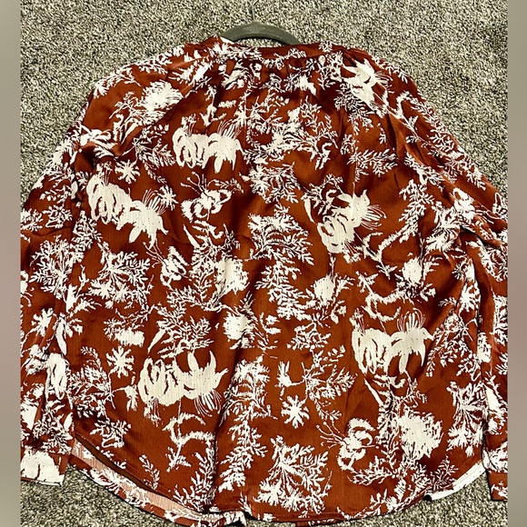 NWT Doe and Rae Rust Color Blouse - Picture 8 of 8